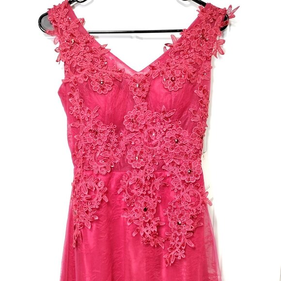 NWOT Baby Online DRESS Red Lace Dress 6 - Picture 9 of 16